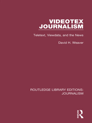 cover image of Videotex Journalism